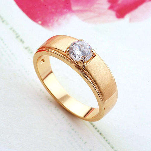 Classic 9K Real Gold Filled CZ Wedding Bridal Ring,size 8